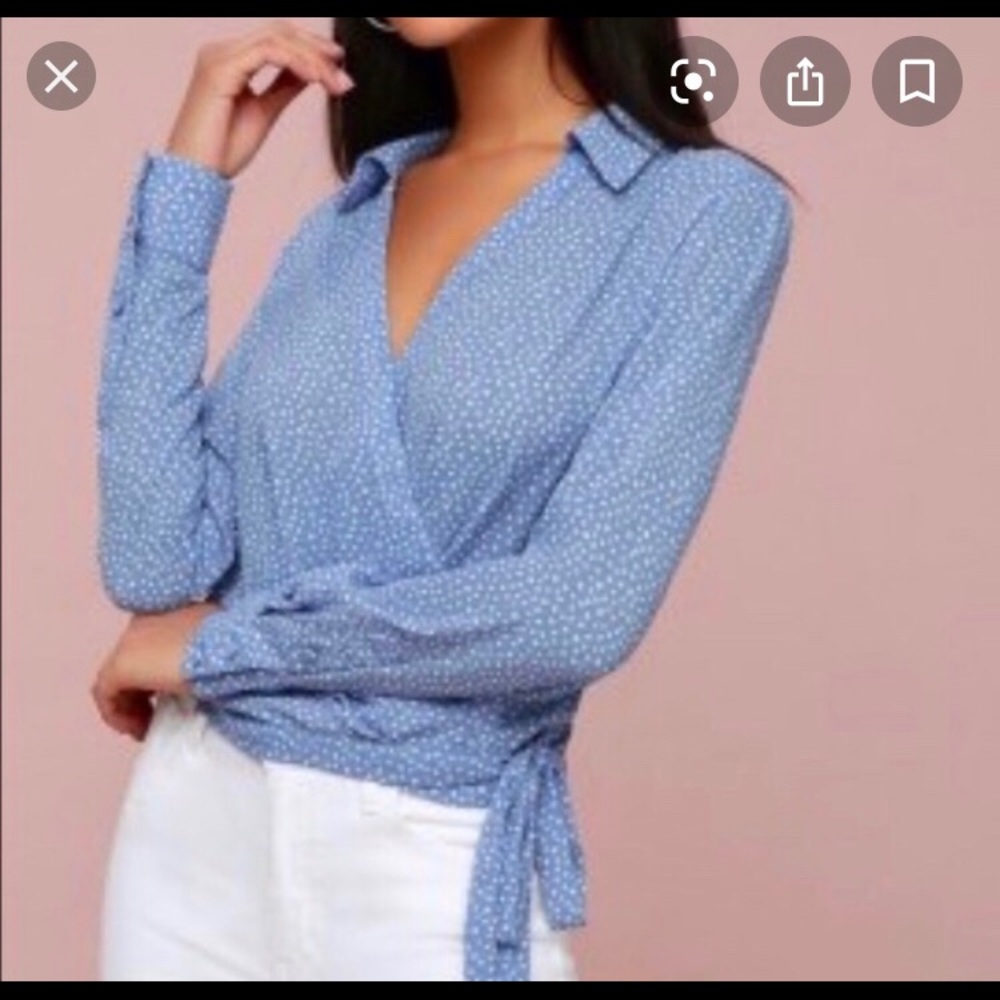 Lulu’s wrap blouse